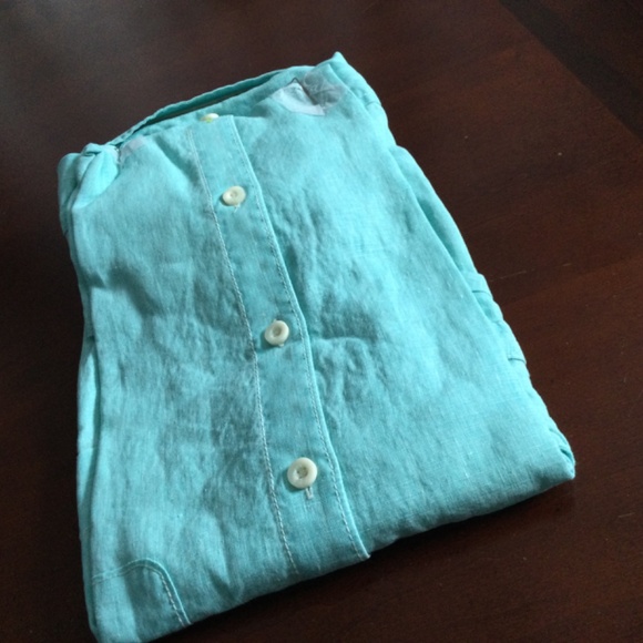 Tommy Bahama Sea Glass Breeze Lone Sleeve Linen Shirt New - Picture 14 of 14